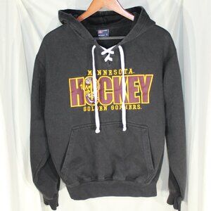 MV Sport Minnesota Golden Gophers Hockey lace-up hoodie sweatshirt - Size S